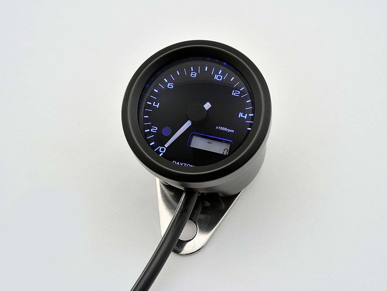 Daytona Velona Tachometer, 48mm, 15000rpm, Black