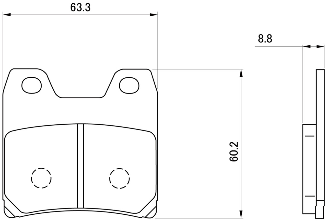 Golden Brake Pad Set, (R), XJR1300