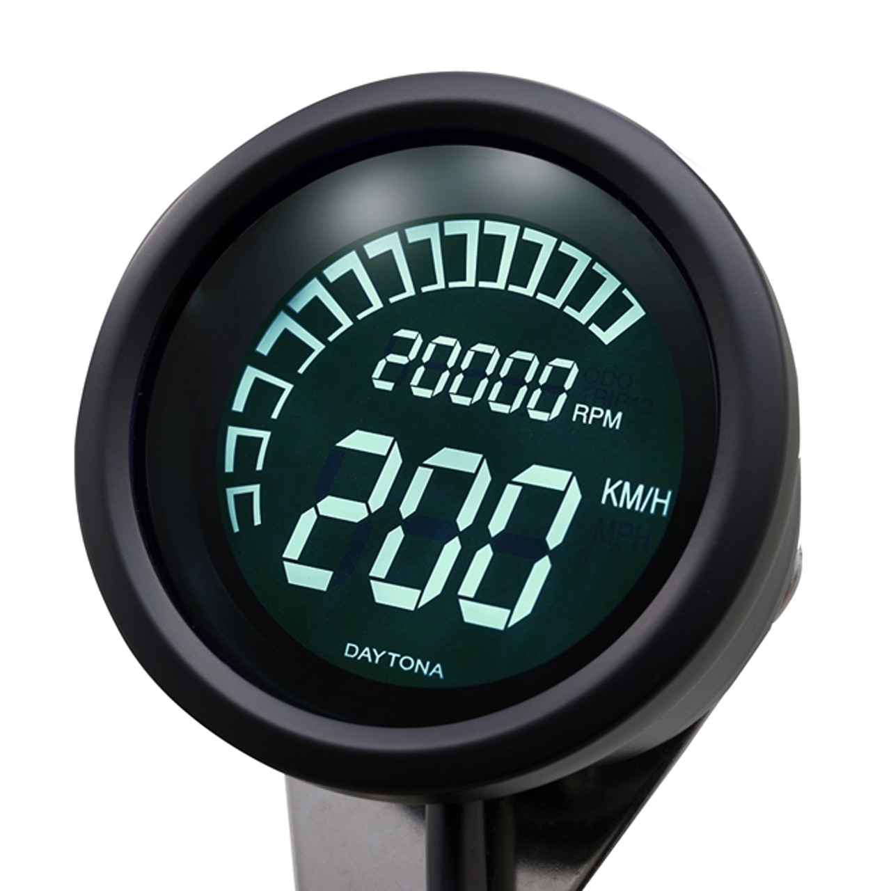VELONA Digital Speedometer and Tachometer with Bracket, Black