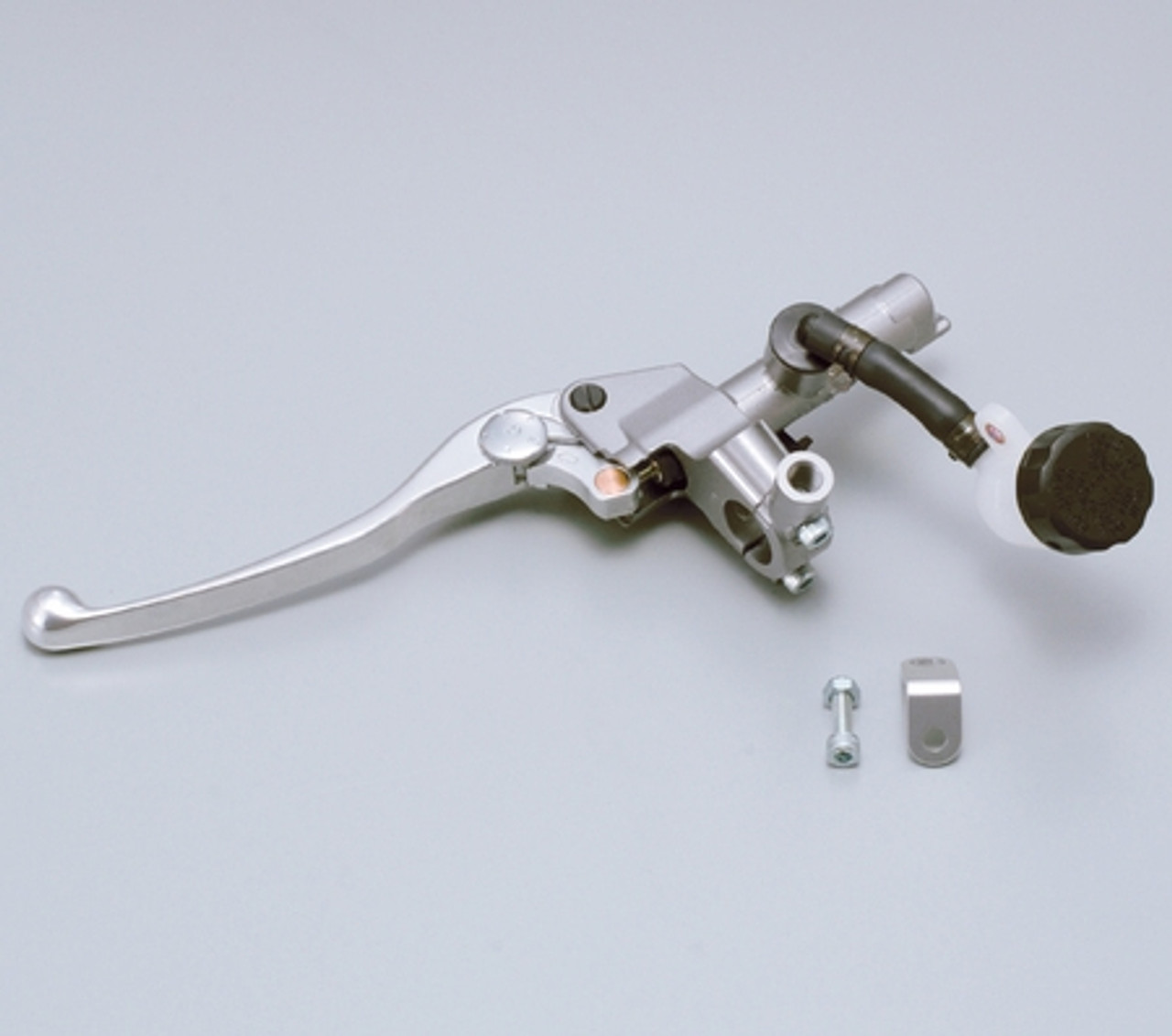 Clutch Master Cylinder Kit Horizontal 5/8 inch Silver, Buff Clear Lever