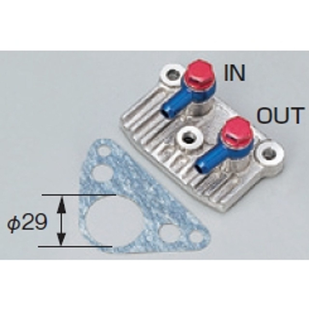 Outlet Set for Oil Cooler, 6V, Honda Gorilla, Monkey