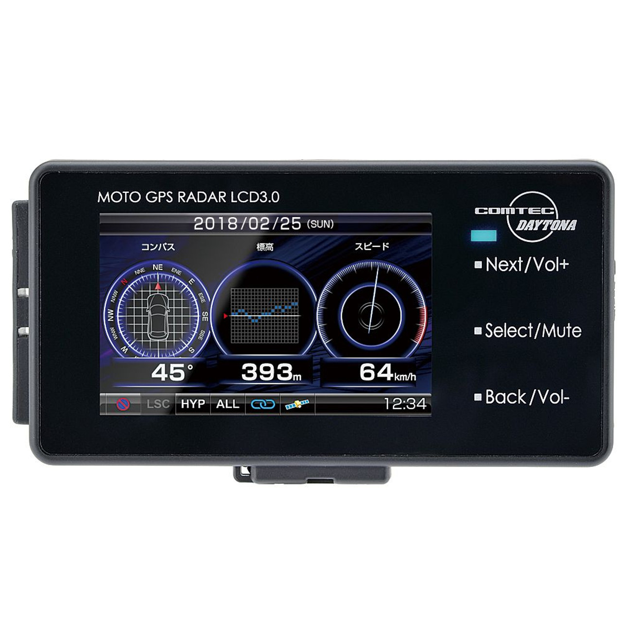 Daytona Moto GPS Radar Detector, LCD 3.0