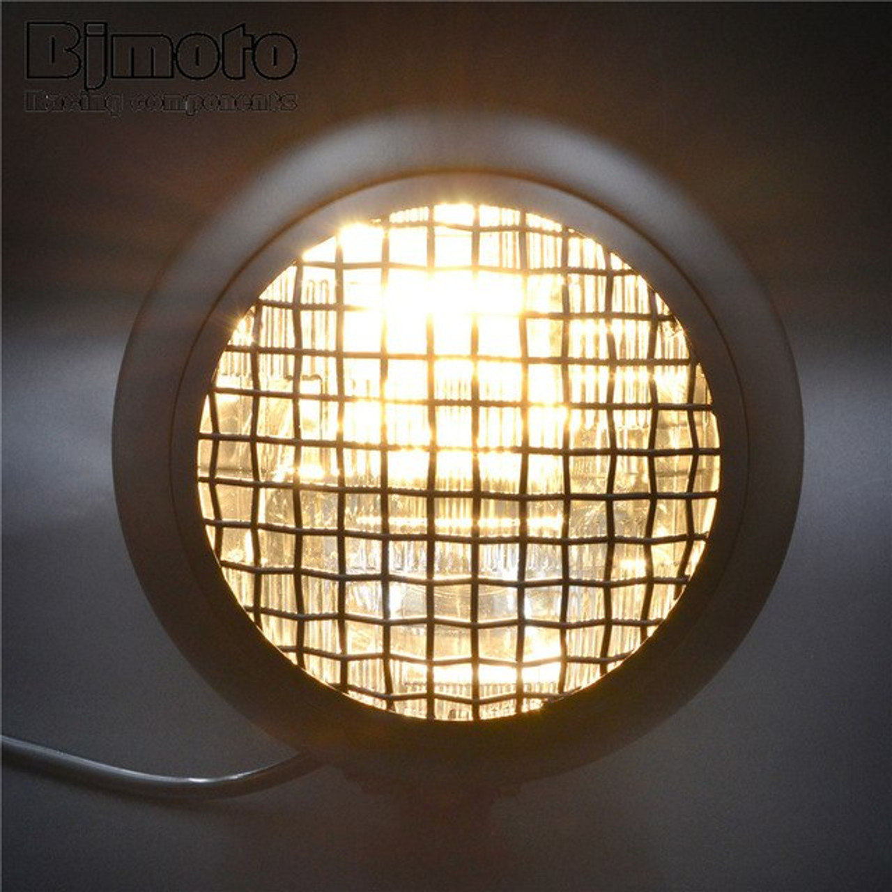 Aluminum Grid Motorcycle Headlight, For Harley Chopper/Bobber/Cafe Racer/Touring/Custom