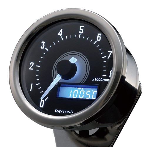 Daytona Velona Tachometer, 60mm, 8000rpm Polished Chrome