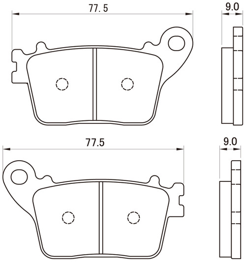 Brake Pad Set, Golden(R), Honda CBR600RR, CBR1000RR