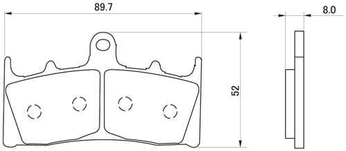 Brake Pad Set, Golden, (F), Suzuki GSX1300R, Hayabusa