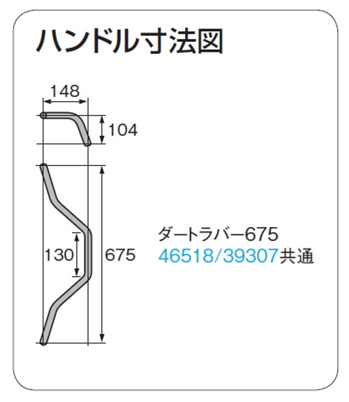 Daytona (Japan) Motorcycle Handlebar Dirt Rubber 675, Chrome 22.2mm, Honda Ape 100