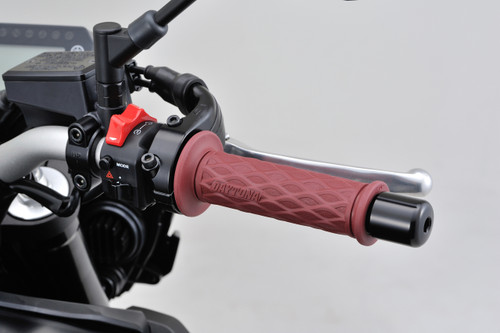 GrippyGrip, GGD-Nami Type, Open End, 125mm, 7/8" Handlebars, Dark Red