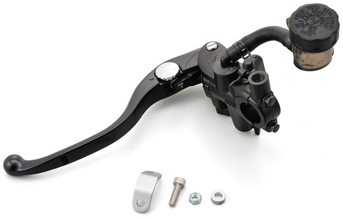 Radial Clutch Master Cylinder, Smoked Tank, 19mm, Black Lever