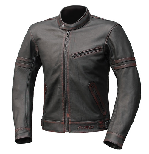 Cafe Mugello Motorcycle Leather Jacket - Classic/Cafe Racer