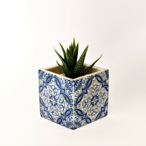 Terracotta Tile Mini Planter - Boho