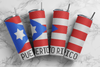 Puerto Rican Flag 20 oz Skinny SS16 60x63 (2 Versions)