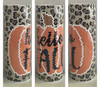 Hello Fall Pumpkin Leopard Sublimation Pattern Tumbler 20 oz. Skinny