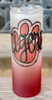 Tiger Paw Red 20 oz. Skinny Frosted Glass Tumbler
