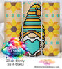 Sunflower Gnome Western 20 oz Skinny SS16 60x63 DIGITAL DOWNLOAD