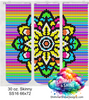Neon Rainbow Mandala 30 oz. Skinny SS16 66x72 DIGITAL DOWNLOAD