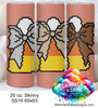 Candy Corn Coquette Bows 20 oz Skinny SS16 60x63 DIGITAL DOWNLOAD Candy Corn Coquette Bows 20 oz Skinny SS16 60x63 DIGITAL DOWNLOAD
