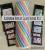 Rainbow Repeat - Glass Rhinestones & Tumbler Included