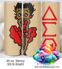 Delta Sigma Theta Boop 20 oz Skinny SS16 60x63 DIGITAL DOWNLOAD