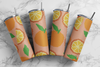Orange Slices - Glass Rhinestones & Tumbler Included