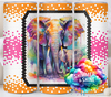 Watercolor Elephant Ombre SS16 20 oz. Skinny Square DIGITAL DOWNLOAD