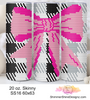Pink Coquette Bow Plaid 20 oz Skinny SS16 60x63 DIGITAL DOWNLOAD