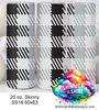 Black Silver Plaid 20 oz Skinny SS16 60x63 DIGITAL DOWNLOAD