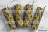 Sunflower Stripes Digital Rhinestone Tumbler Template Pattern 20 oz Skinny Straight SS16 60x64 PNG
