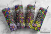 Stained Glass Weiner Dog Rhinestone Pattern 20 oz Skinny Straight SS16 60x64 PNG