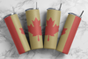Canada Flag Gold Pattern 20 oz Skinny SS16 60x63
