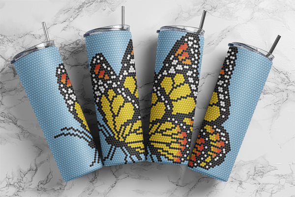 Monarch Butterfly 20 oz Skinny SS16 60x63