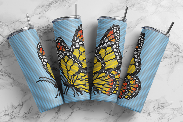 Monarch Butterfly 30 oz Skinny SS16 66x72