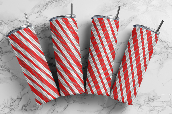 Candy Cane Stripes 20 oz. Skinny 60x63