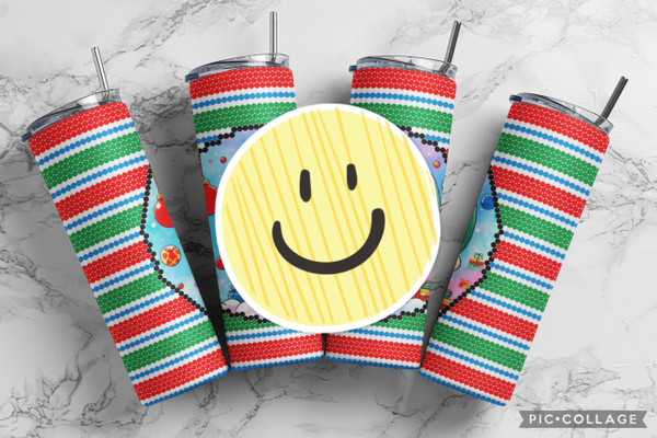 SN Christmas Stripes SS16/4MM 20 oz. Skinny Circle DIGITAL DOWNLOAD