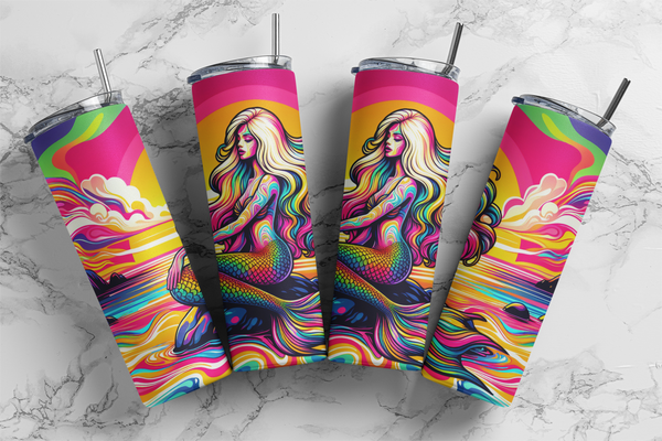Rainbow Mermaid #12 Sublimation PNG Design DIGITAL DOWNLOAD