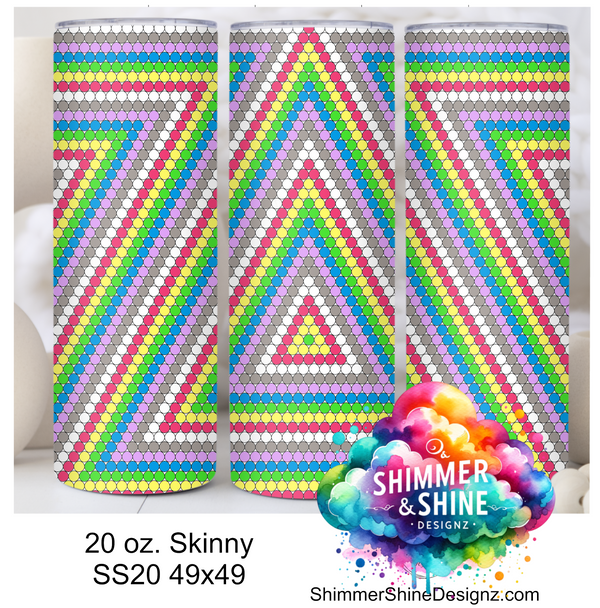Geometric Triangles 20 oz Skinny SS20 49x49 DIGITAL DOWNLOAD Geometric Triangles 20 oz Skinny SS20 49x49 DIGITAL DOWNLOAD