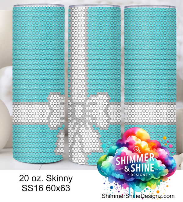 Tiffany Blue Bow 20 oz Skinny SS16 60x63 DIGITAL DOWNLOAD Tiffany Blue Bow 20 oz Skinny SS16 60x63 DIGITAL DOWNLOAD
