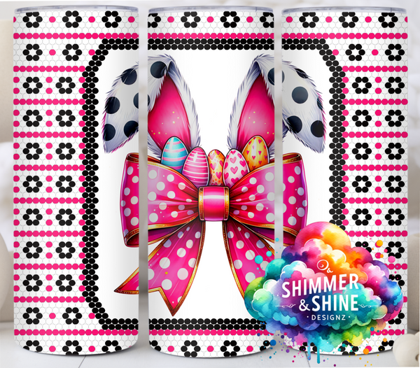 Easter Bunny Ears Bow  SS16/4MM 20 oz. Skinny Square DIGITAL DOWNLOAD