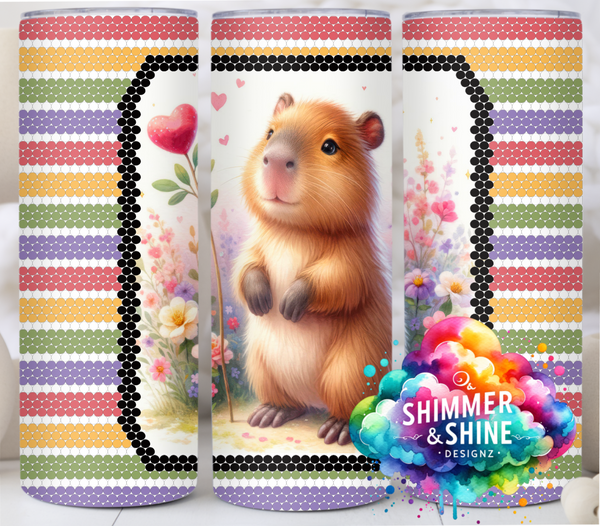 Capybara Pastel Stripes SS16 20 oz. Skinny Square DIGITAL DOWNLOAD