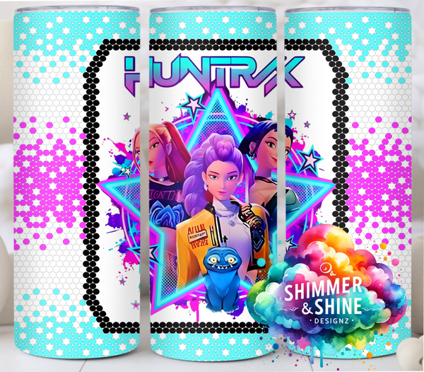 Huntrix K-Pop Star Ombre SS16 20 oz. Skinny Square Sublimated Tumbler