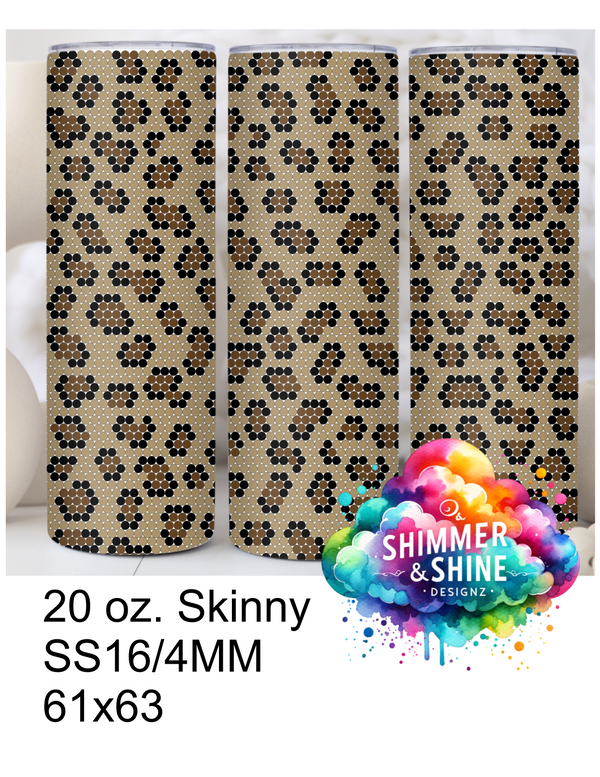 Leopard Cheetah 20 oz Skinny SS16 61x63 DIGITAL DOWNLOAD