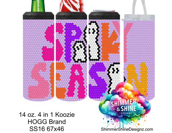 Spooky Season 14 oz. 4 in 1 Can Koozie HOGG SS16 67x46