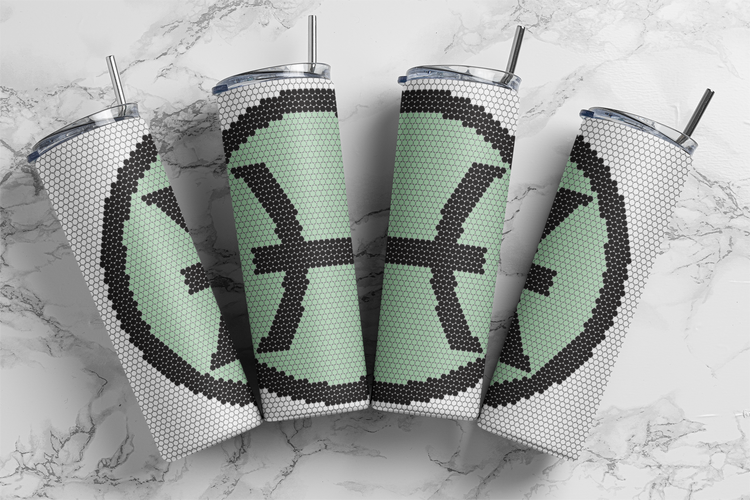 Pisces Zodiac Power Color Pendant 20 oz Skinny SS16 60x63