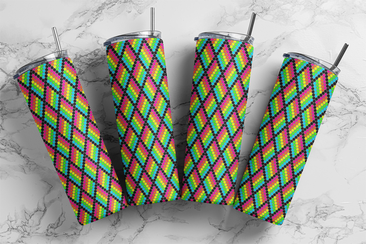 Neon Diamond Frenzy 20 oz Skinny SS16 60x63
