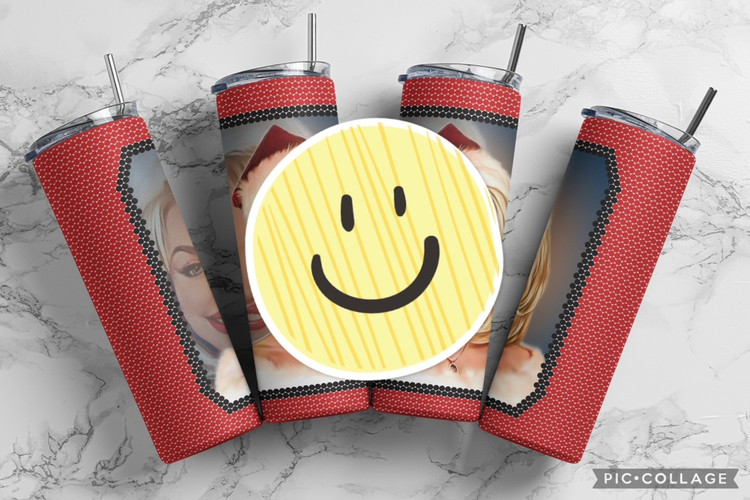 DP Christmas Red SS16/4MM 20 oz. Skinny Square Sublimated Tumbler