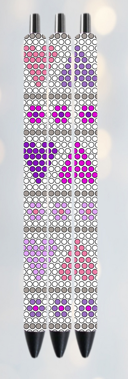 Flipping Hearts SS10 Pen Pattern 12x50