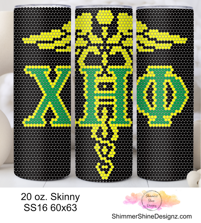 Chi Eta Phi Nurse Black 20 oz Skinny SS16 60x63