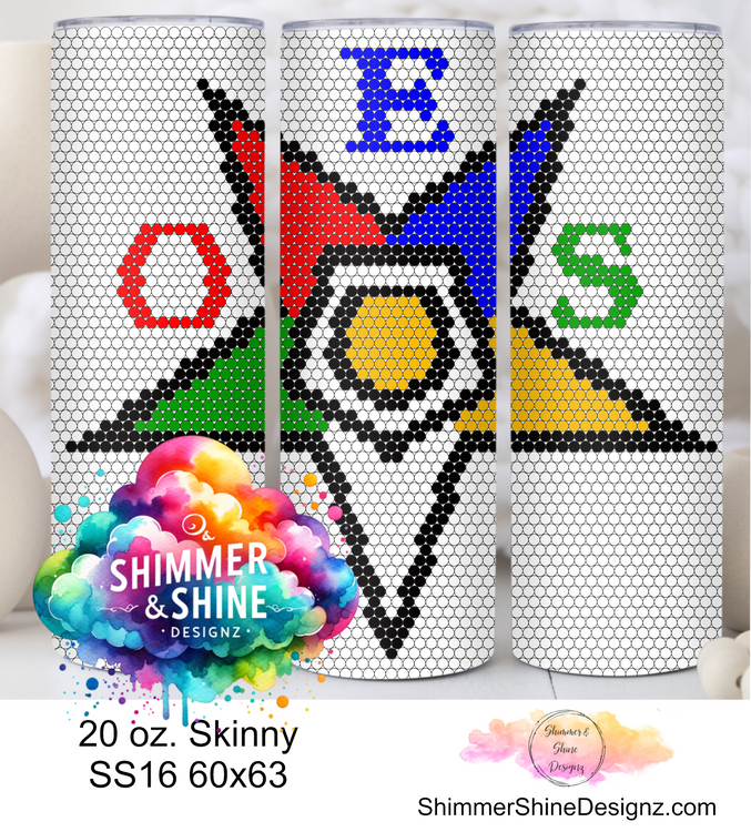OES Star White 20 oz Skinny SS16 60x63 DIGITAL DOWNLOAD
