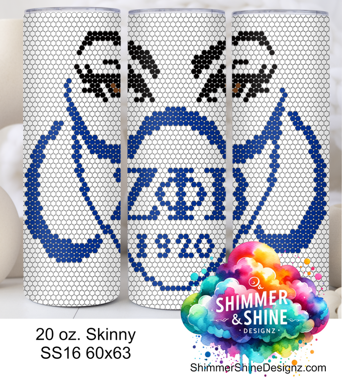 Zeta Phi Beta Face Mask 20 oz Skinny SS16 60x63 DIGITAL DOWNLOAD