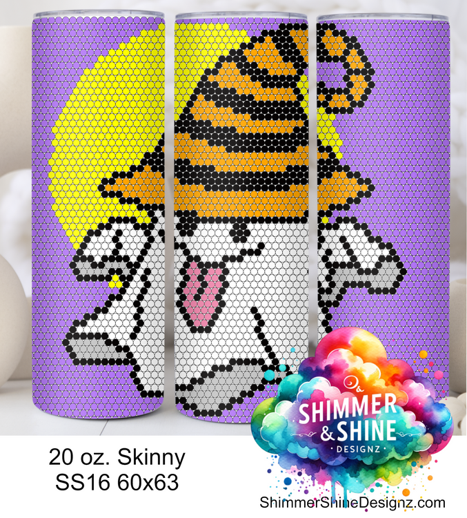 Halloween Goofy Ghost 20 oz Skinny SS16 60x63 DIGITAL DOWNLOAD